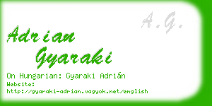 adrian gyaraki business card